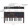 M-VAVE Controlador Teclado MIDI 25 Teclas