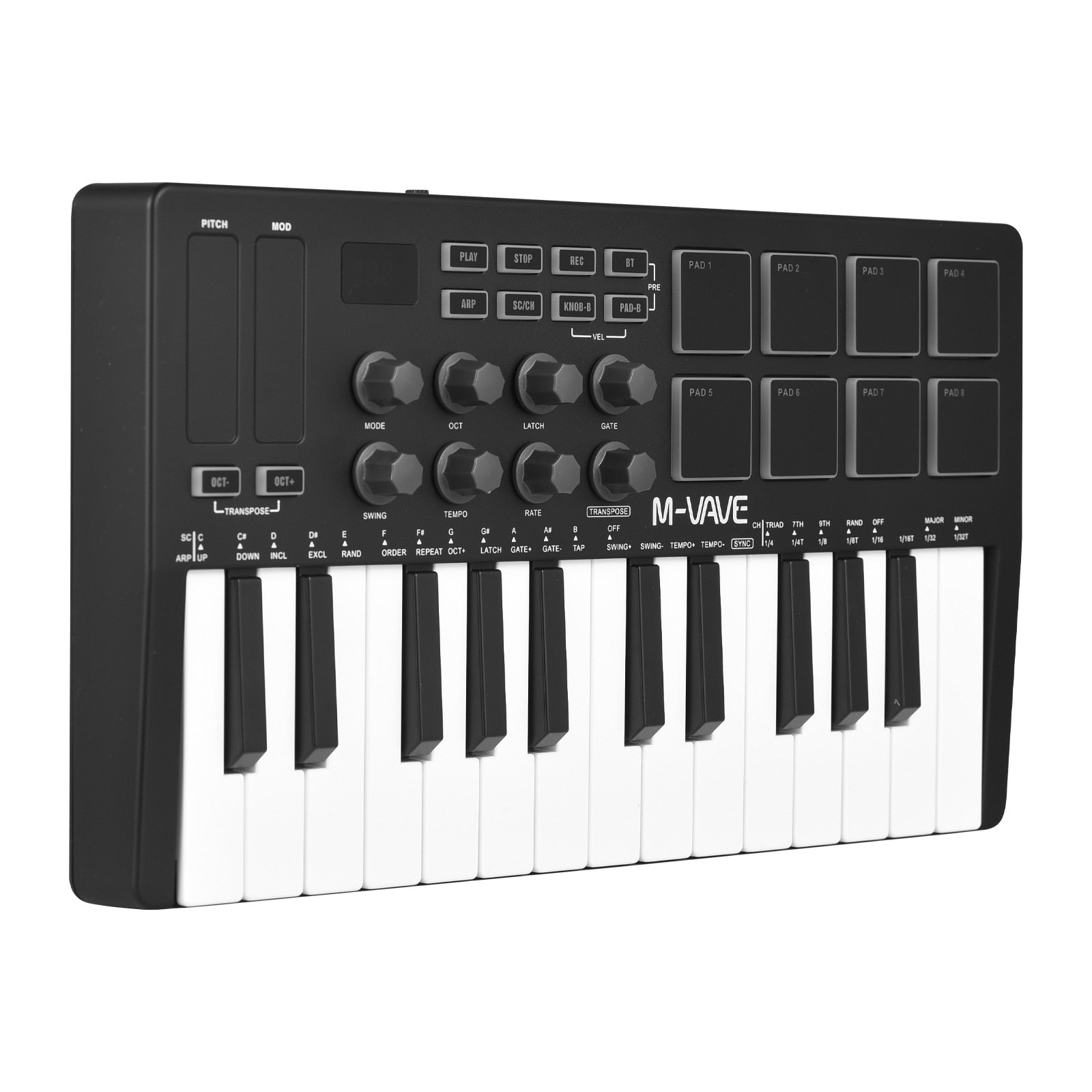 M-VAVE Controlador Teclado MIDI 25 Teclas