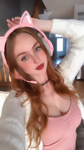 Cat Headphone Gamer Girl LED rosa