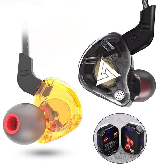 QKZ AK6 HIFI Fone de ouvido in-ear monitor de palco